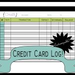 New Sizes Credit Card Log Printable Planning Page Half Inside Credit Card Size Template For Word