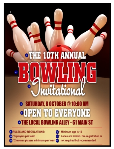 Newest For Free Bowling Flyer Templates For Microsoft Word - Cory And Karen Inside Bowling Flyers Templates Free