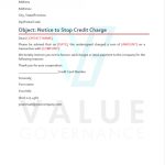 Notice To Stop Credit Charge – Gotilo Inside Company Credit Card Policy Template