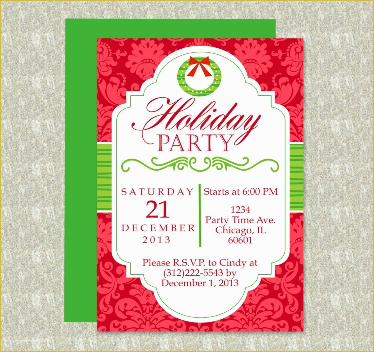 Office Christmas Party Flyer Templates Free Of Holiday Party Invitation Editable Template Pertaining To Free Microsoft Office Flyer Templates