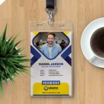 Office Employee Id Card Design Template – Download Psd With Regard To Work Id Card Template