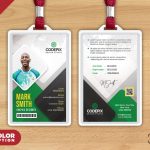Office Photo Id Card Psd Template – Psd Zone For Portrait Id Card Template