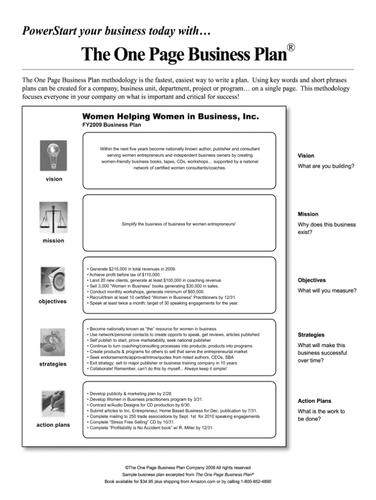 One Page Business Plan Template Google Docs – Fill Out And Sign Printable Pdf Template | Signnow Throughout Business Case One Page Template