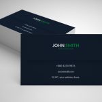 One Sided Business Card By Md Saifur Rahman On Dribbble With Regard To Business Card Template Open Office