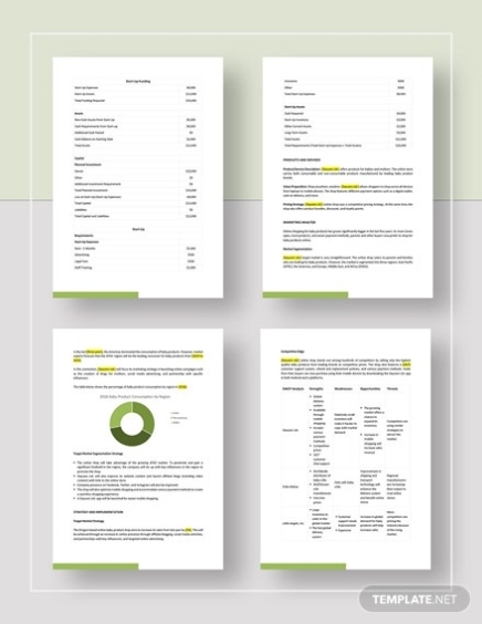 Online Sales Plan Template – Google Docs, Word, Apple Pages, Pdf | Template Intended For Online Store Business Plan Template