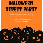 Orange And Black Spooky Trick Or Treat Halloween Flyer – Templates By Canva Intended For Free Halloween Templates For Word