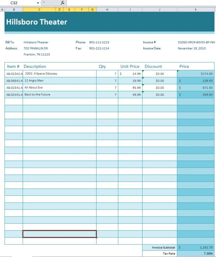 Ordermate – Codeproject In Process Server Invoice Template