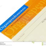 Organ Donor Card Stock Photo. Image Of Present, Donate – 89319432 With Regard To Organ Donor Card Template