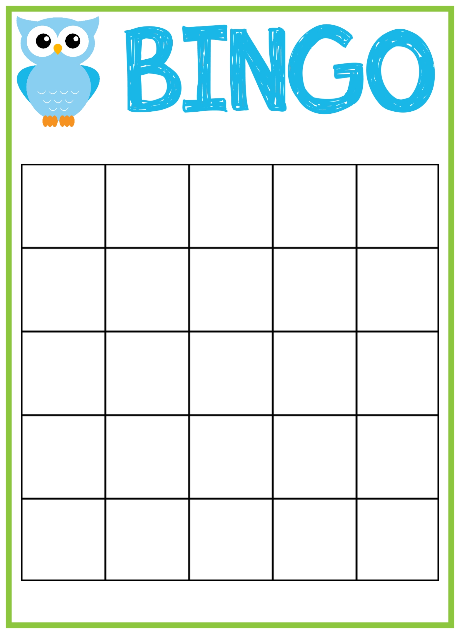 Owl Baby Shower Bingo Cards – Crazy Little Projects Within Bingo Card Template Word