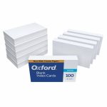 Oxford Blank Index Cards 3" X 5" White 10 Pack Of 100 (1000 Card) 30 Study Notes 799198249598 | Ebay With 3 X 5 Index Card Template