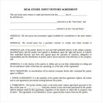 Partnership Agreement Sample Word | Hq Printable Documents With Real Estate Investment Partnership Business Plan Template