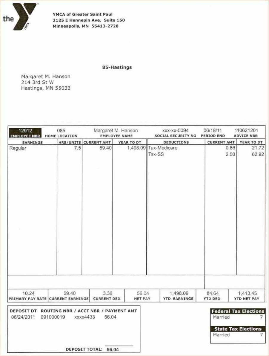 Paystub – Free Download, Edit, Create, Fill And Print Pdf Templates – Printable Pay Stub In Pay Stub Template Word Document