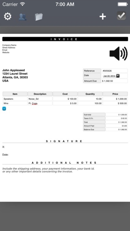 Pdf Invoice Generator : Quick And Easy Invoicing Template App For The Mobile Freelancers By With Ipad Invoice Template
