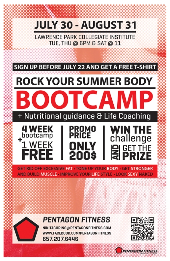 Pentagon Fitness Bootcamp Flyers On Behance Regarding Fitness Boot Camp Flyer Template