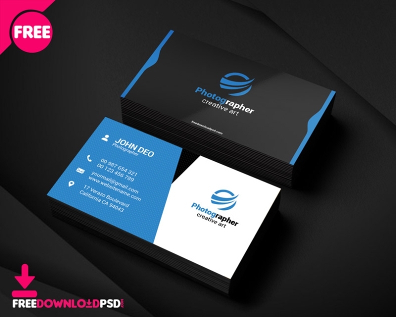 Personal Photography Business Card | Freedownloadpsd Regarding Free Personal Business Card Templates