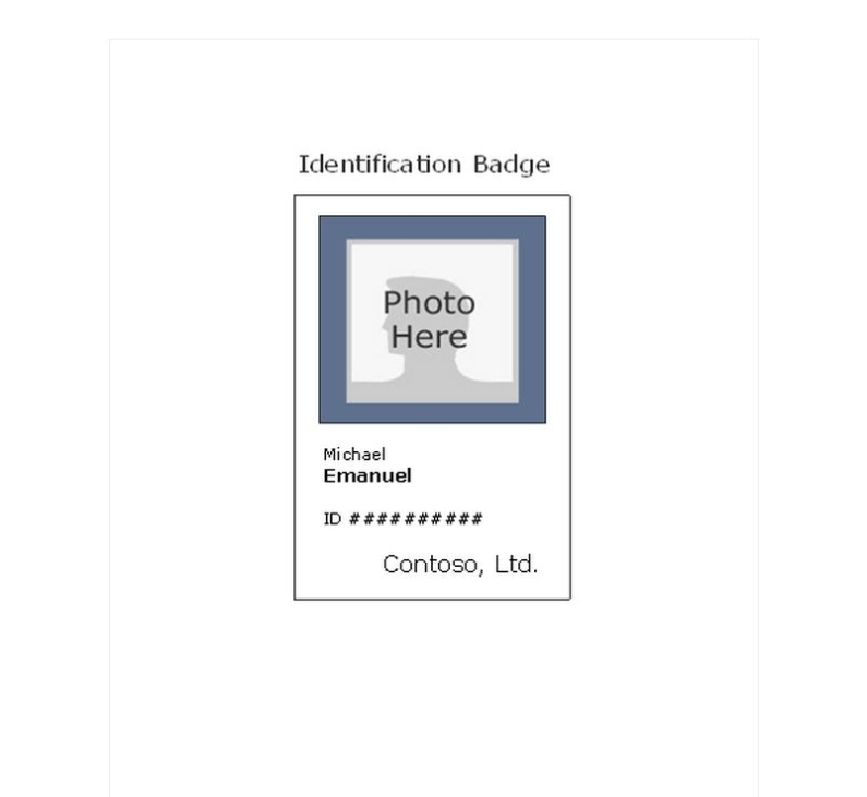 Photo Id Badge Template | Photo Id Badges » Template Haven For Photographer Id Card Template