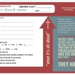 Pledge And Welcome Cards – One Write Company With Regard To Building Fund Pledge Card Template