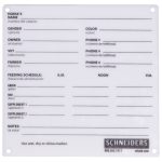 Plexiglass Stall Information Card | Schneiders Saddlery Within Horse Stall Card Template