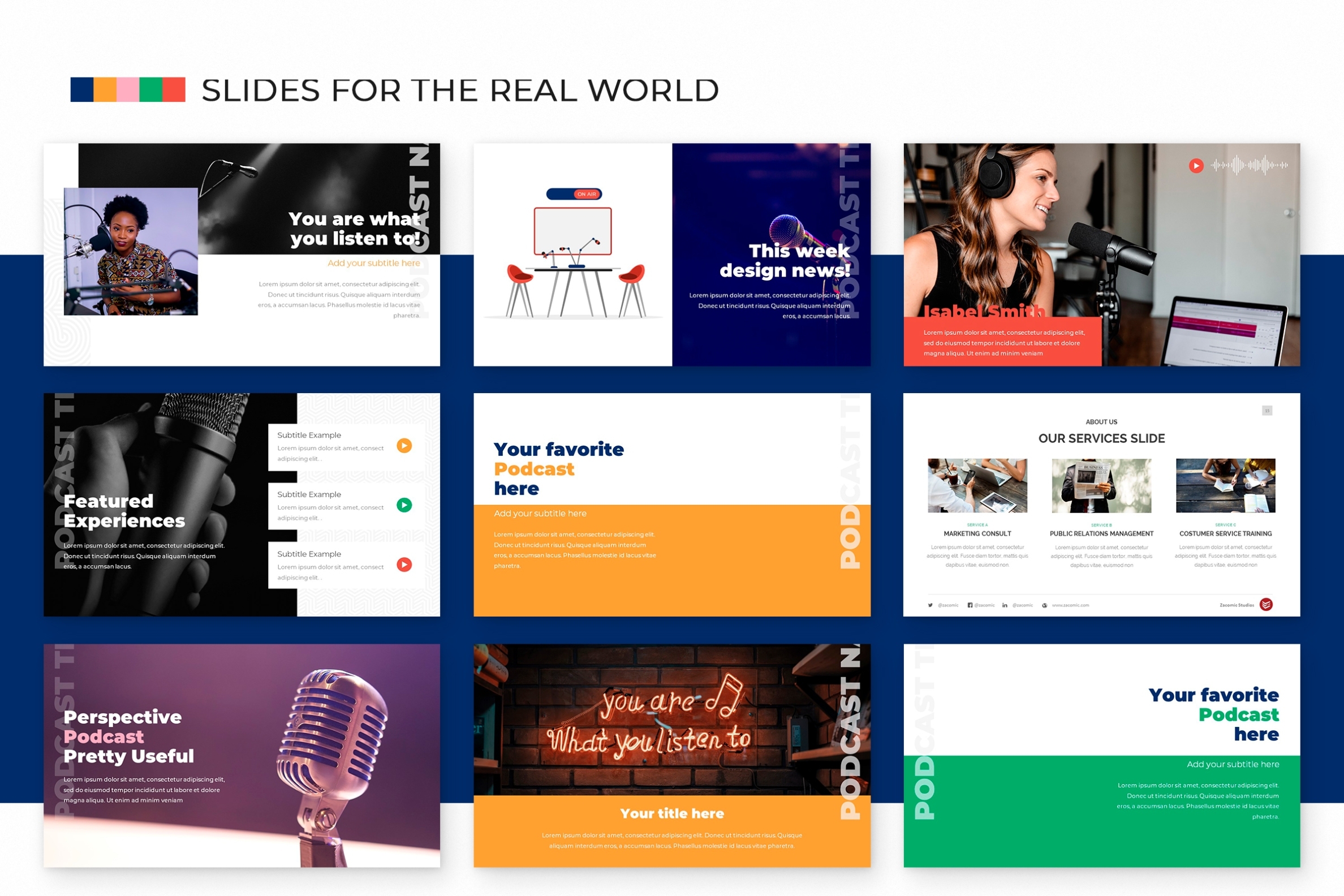 Podcast Powerpoint Template – Design Cuts Intended For How To Design A Powerpoint Template