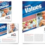 Political Campaign Flyer &amp; Ad Template - Word &amp; Publisher for Campaign Flyer Template