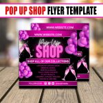 Pop Up Shop Flyer D.i.y Canva Pop Up Shop Flyer Template | Etsy With Boutique Flyer Template Free