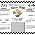 Potomac District Pinewood Derby Registration Within Pinewood Derby Flyer Template
