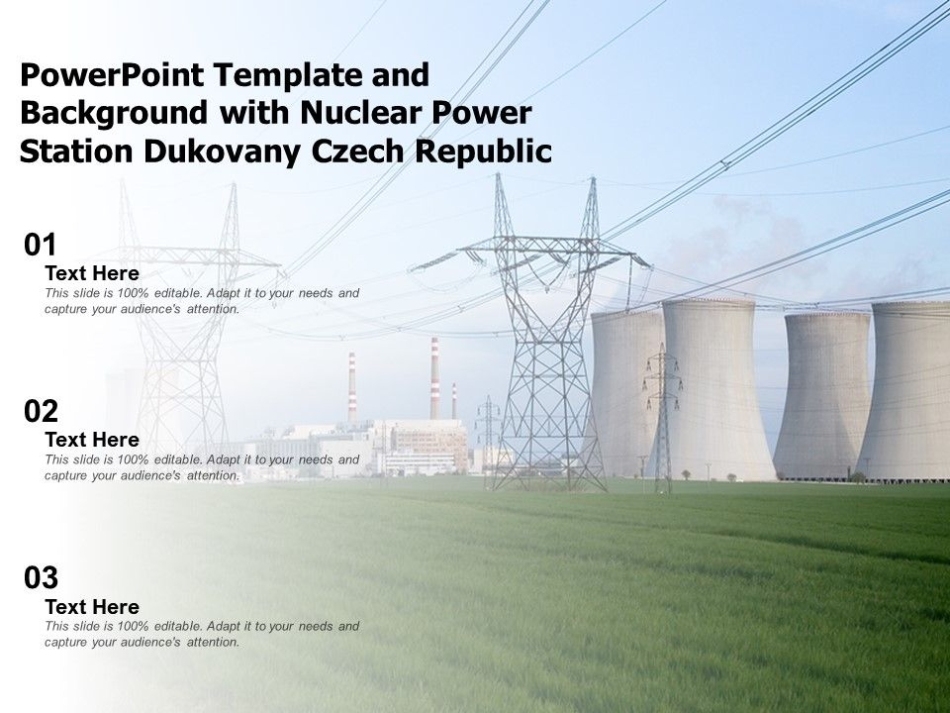 Powerpoint Template And Background With Nuclear Power Station Dukovany Czech Republic Inside Nuclear Powerpoint Template