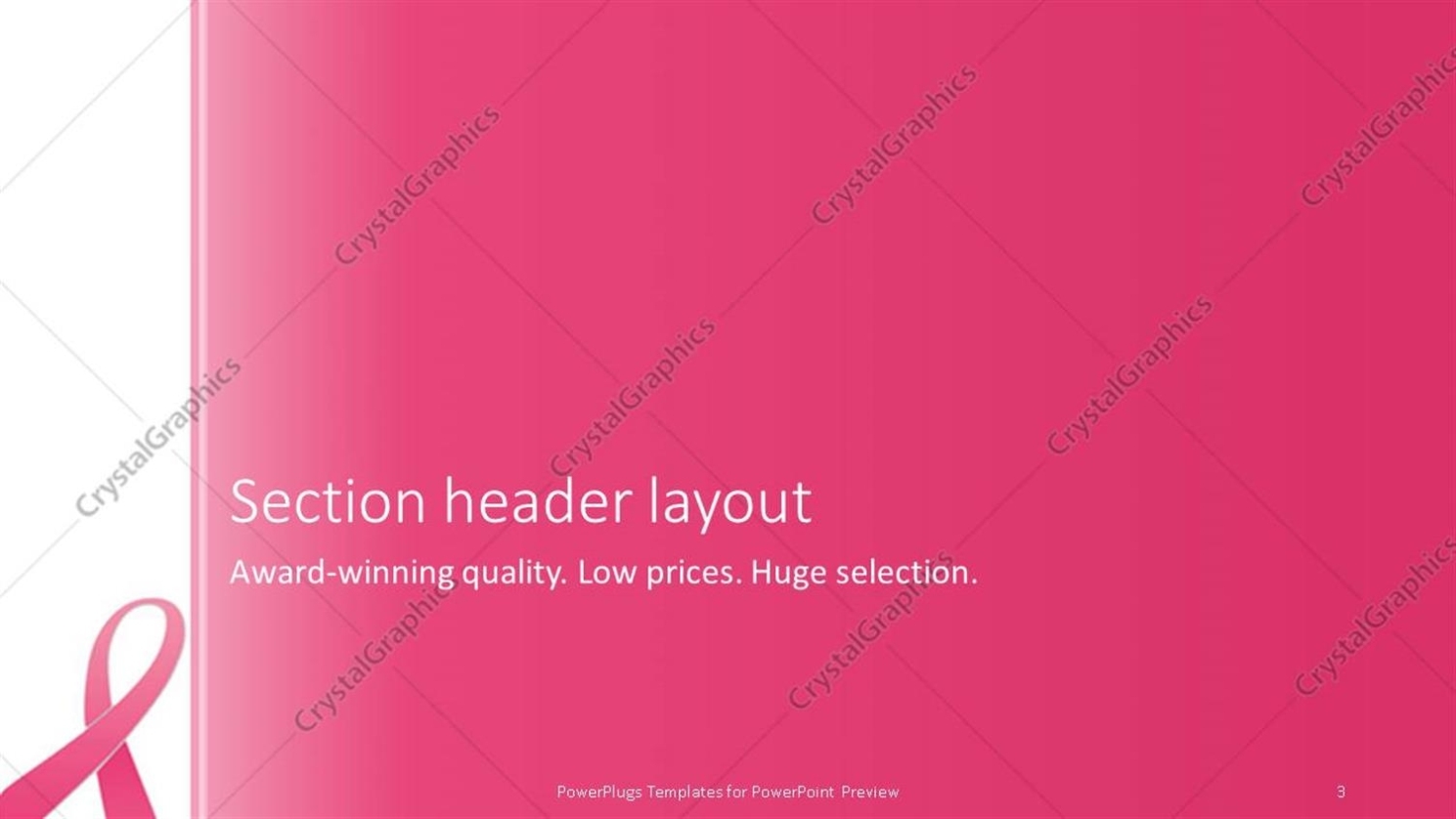 Powerpoint Template: Breast Cancer Awareness Pink Ribbon With Arrow On Pink Background (4068) With Breast Cancer Powerpoint Template
