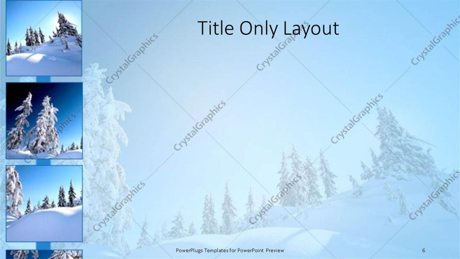 Powerpoint Template: Snow Alps With White Snow Covered Trees (26645) Pertaining To Snow Powerpoint Template