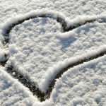 Powerpoint Templates Free Download: Snow Heart Shaped Pattern Powerpoint Background Picture For Snow Powerpoint Template