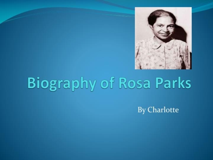 Ppt – Biography Of Rosa Parks Powerpoint Presentation – Id:2749483 Pertaining To Biography Powerpoint Template
