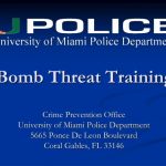 Ppt – Bomb Threat Training Powerpoint Presentation, Free Download – Id:9493169 In University Of Miami Powerpoint Template