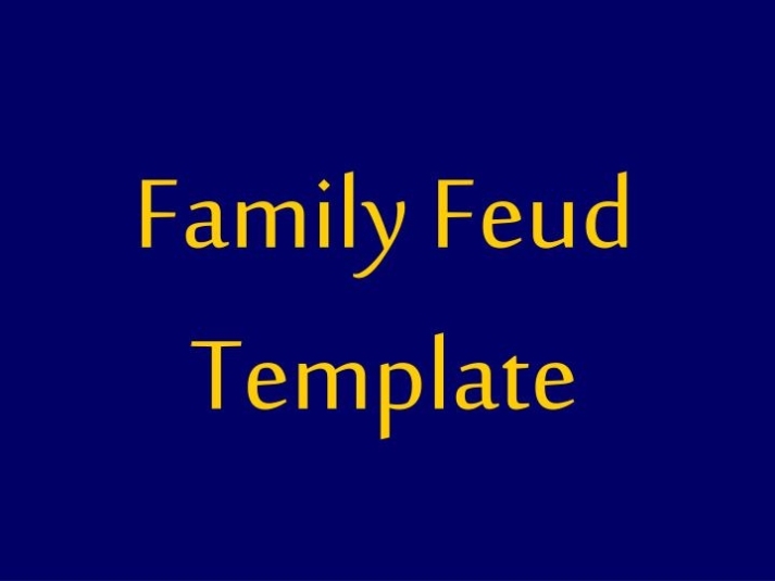 Ppt – Family Feud Template Powerpoint Presentation, Free Download – Id:1289215 Regarding Family Feud Powerpoint Template Free Download