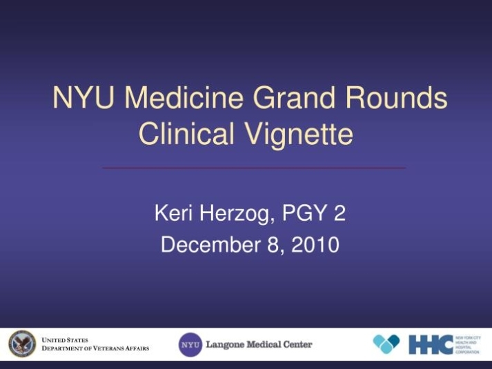 Ppt - Nyu Medicine Grand Rounds Clinical Vignette Powerpoint Presentation - Id:5079046 pertaining to Nyu Powerpoint Template