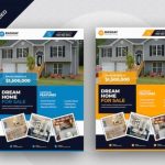 Premium Psd | Real Estate Business Modern Home For Sale Flyer Design With Regard To Home For Sale Flyer Template