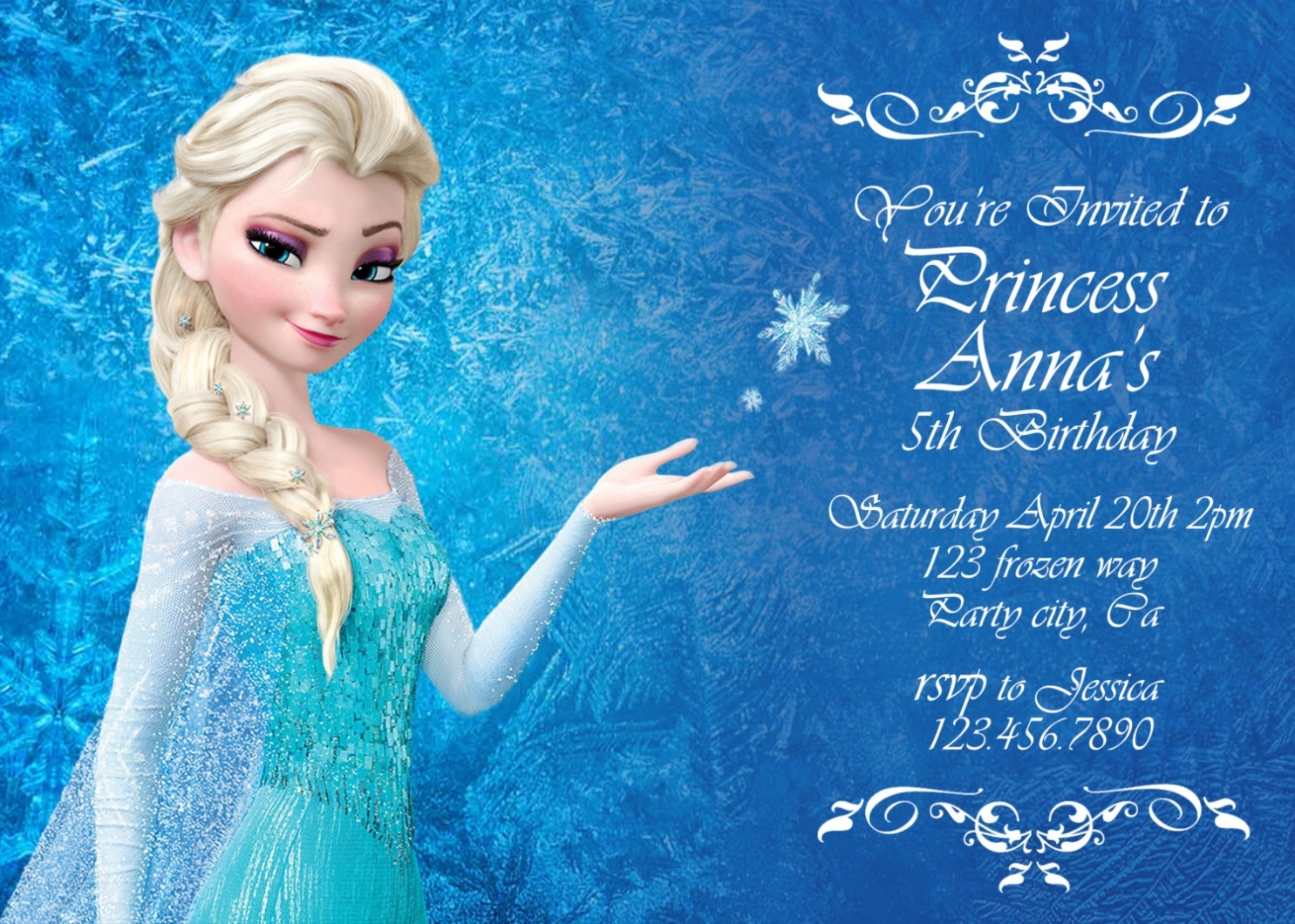 Princess Birthday Card Quotes. Quotesgram Inside Frozen Birthday Card Template