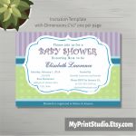 Printable Baby Shower Invitation Template In Ms Word Boy/Girl Within Free Baby Shower Invitation Templates Microsoft Word