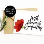 Printable Card Sympathy Card Sorry For Your Loss Card | Etsy intended for Sorry For Your Loss Card Template