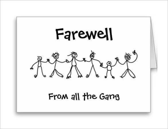 Printable Free Farewell Invitation Template Word Inside Farewell Card Template Word