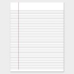 Printable Lined Paper Printable Lined Paper Notebook - Free Printable Blank Lined Paper Template with Ruled Paper Word Template