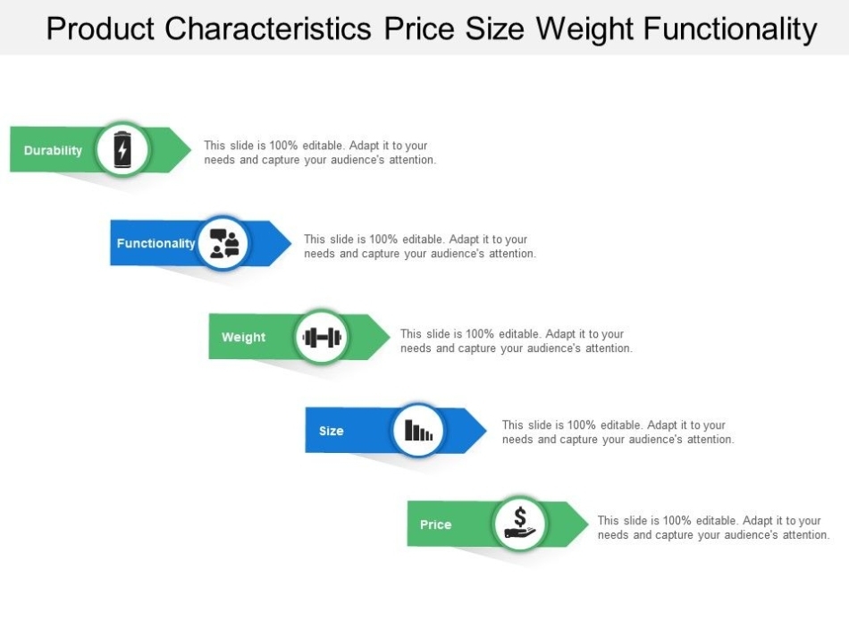 Product Characteristics Price Size Weight Functionality | Powerpoint Templates Download | Ppt Pertaining To Powerpoint Presentation Template Size