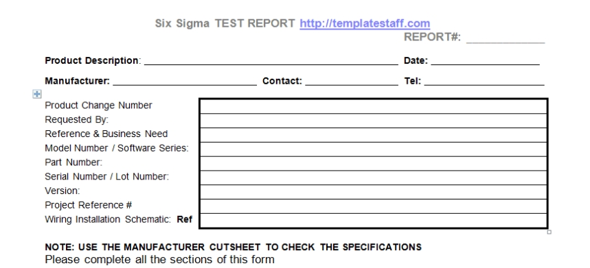 Product Test Report Template - Templatestaff With Regard To Report Template Word 2013