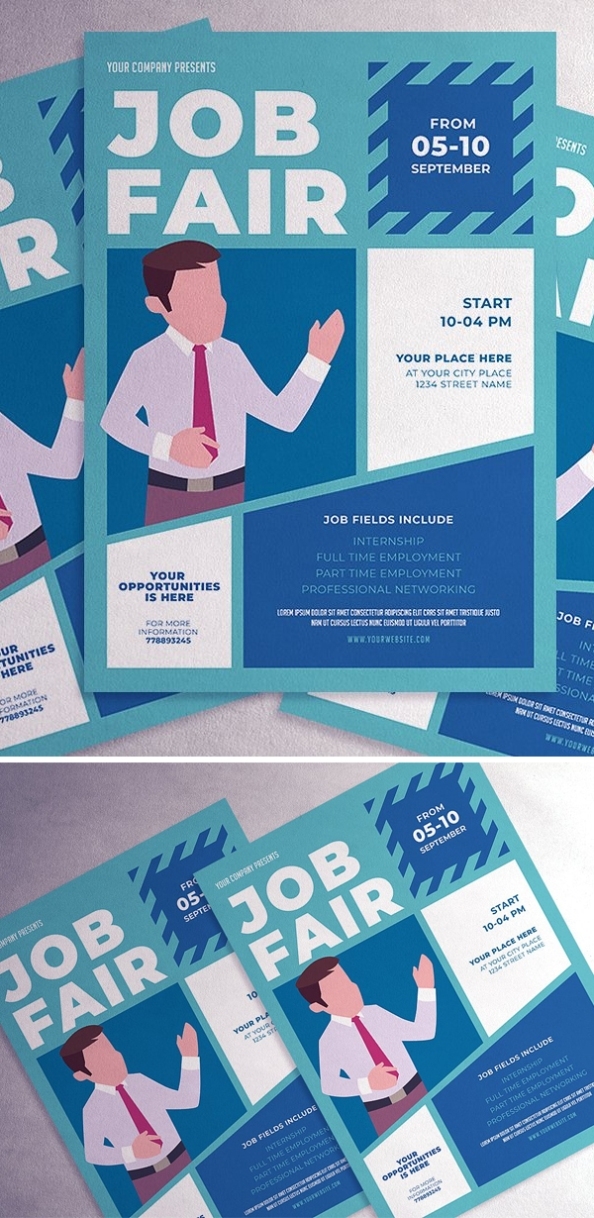 Professional Business Brochures And Stylish Flyer Templates Designs Throughout Career Flyer Template