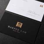 Professional Foil Stamped Lawyer Business Card Template – Harper Law Throughout Lawyer Business Cards Templates