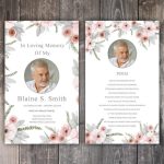 Programs Paper & Party Supplies Instant Download Funeral Prayer Card Template Editable Ms Word For Prayer Card Template For Word