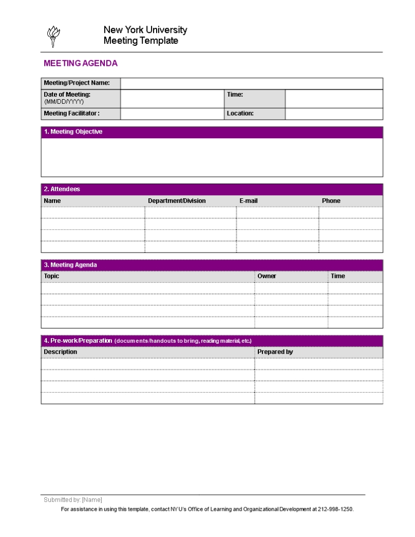 Project Meeting Agenda In Word | Templates At Allbusinesstemplates Throughout Agenda Template Word 2010