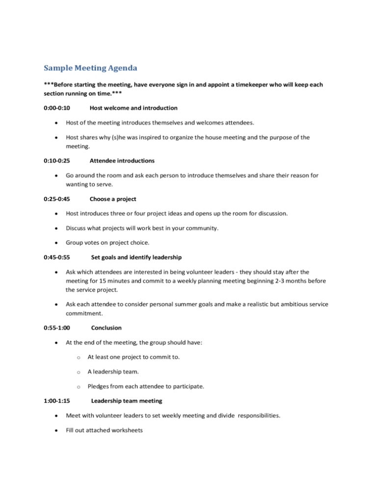 Project Meeting Agenda Template - 2 Free Templates In Pdf, Word, Excel Download Throughout Business Development Meeting Agenda Template