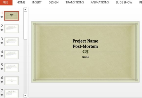 Project Post Mortem Presentation Template For Powerpoint For Post Mortem Template Powerpoint