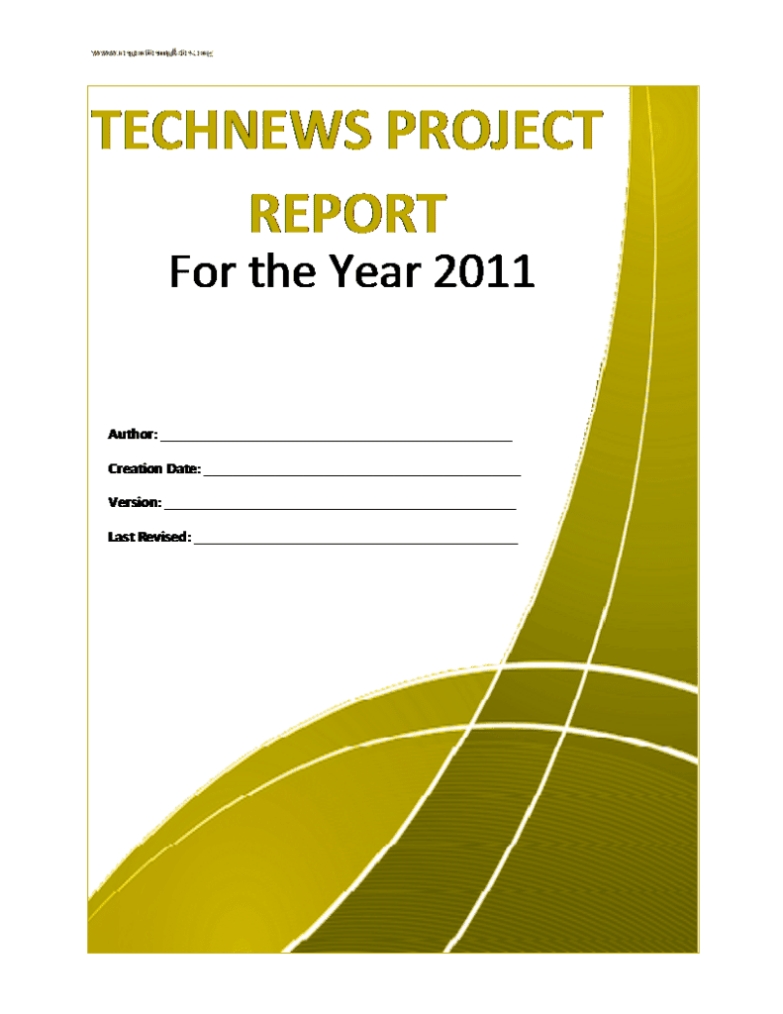 Project Report Template - Free Formats Excel Word In It Report Template For Word
