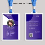 Purple Awesome Id Card Template 572853 Vector Art At Vecteezy Within Photographer Id Card Template